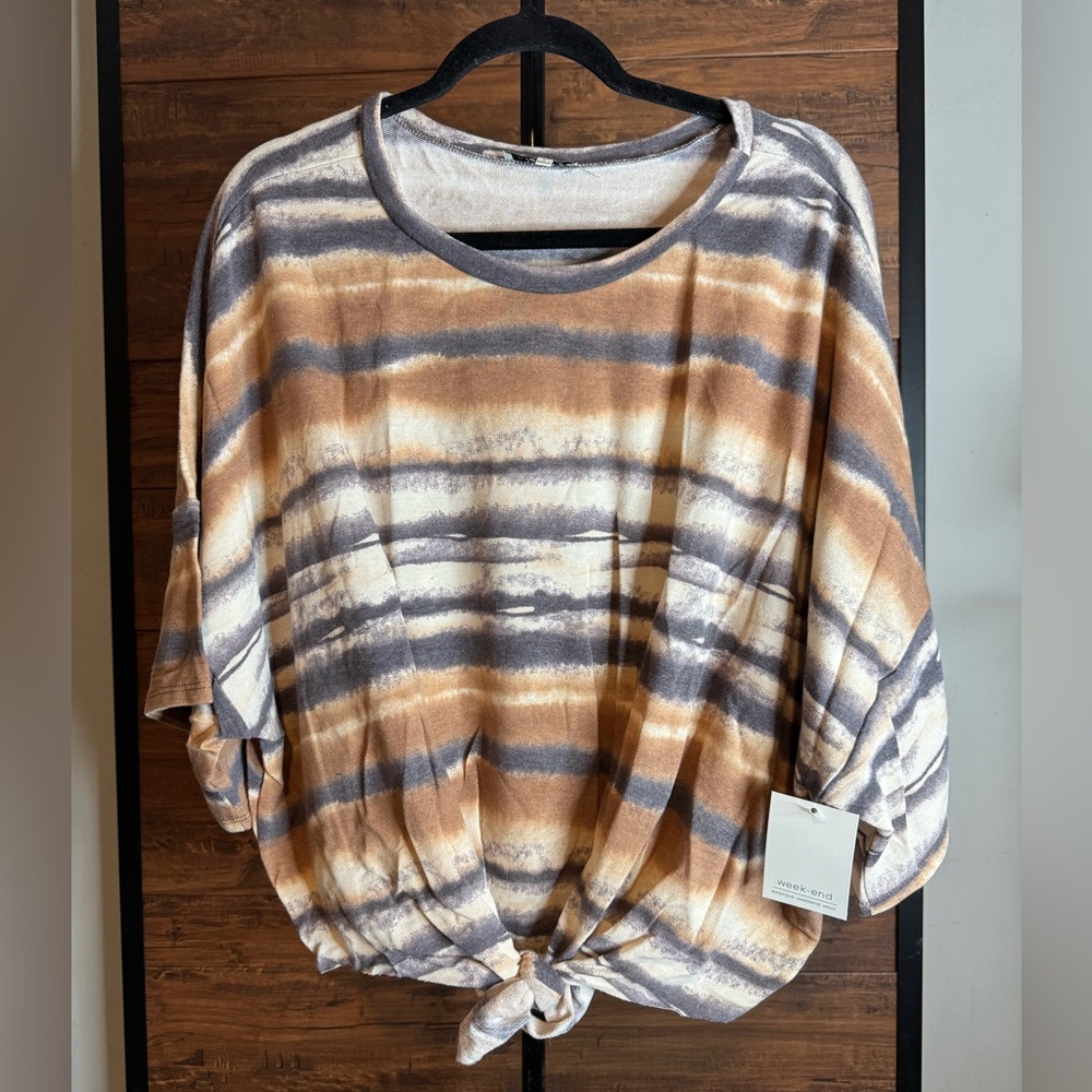 Casual Striped Long Sleeve Top